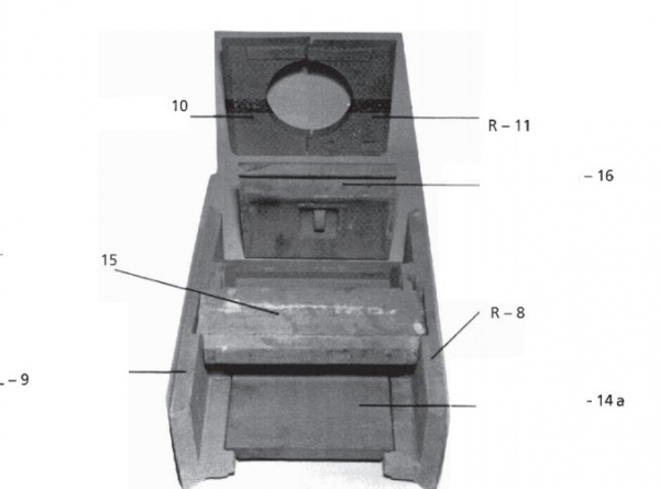 Leda Granat 600 Abschirmung hinten unten